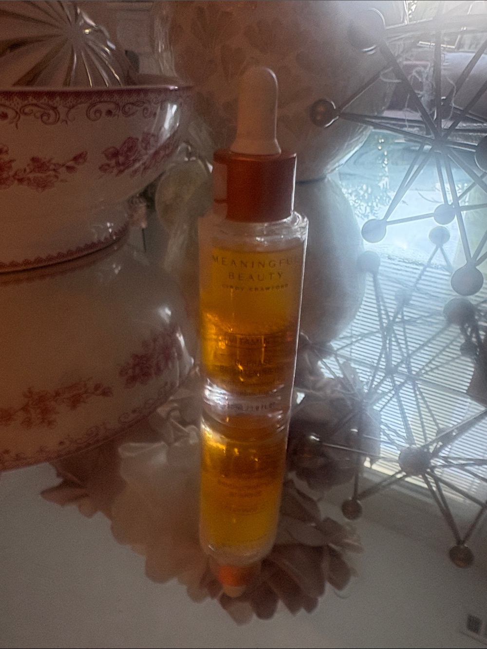 Meaningful Beauty Facial Oil Serum - Orange & White Dropper